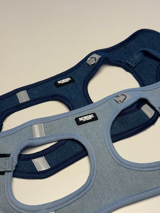 NYHED: Eksklusive Denim Hundeseler – Stil, Komfort og Funktionalitet i Ét