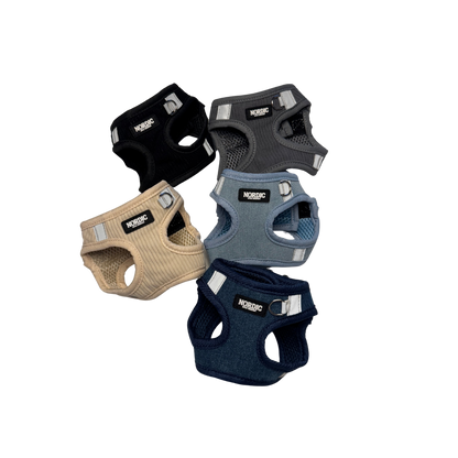 MIDNIGHT HARNESS / SELE - BLACK VELOUR