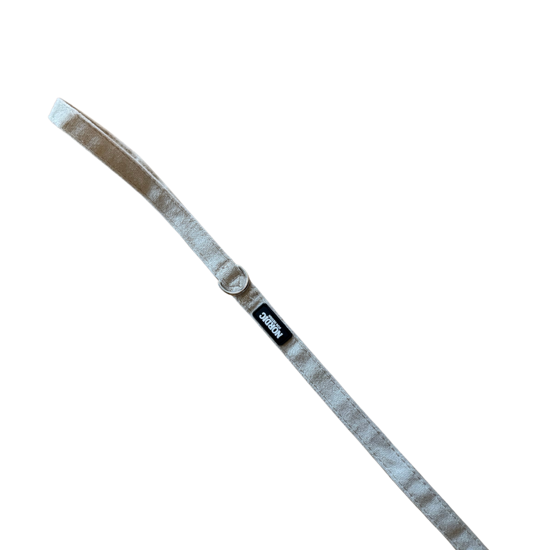 SANDSTORM LEASH - BEIGE VELOUR